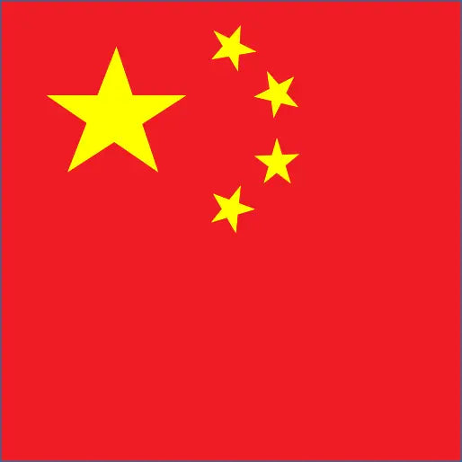 Flag of China with stars on red for China Mainland eSIM travel roaming data connection