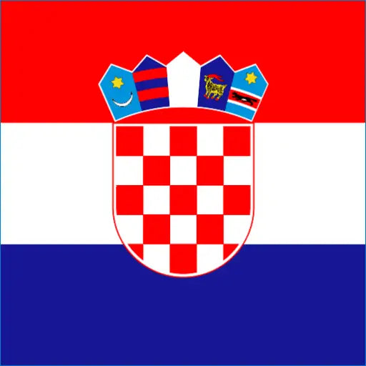 Flag of Croatia showcasing the red and white checkered shield for Croatia travel eSIM
