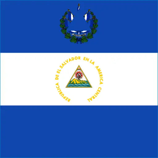 Flag of El Salvador with blue and white stripes for Salvador travel eSIM connectivity