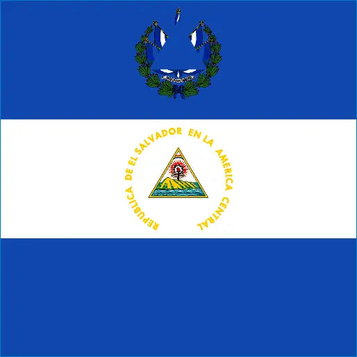 Flag of El Salvador with blue and white stripes for Salvador travel eSIM connectivity