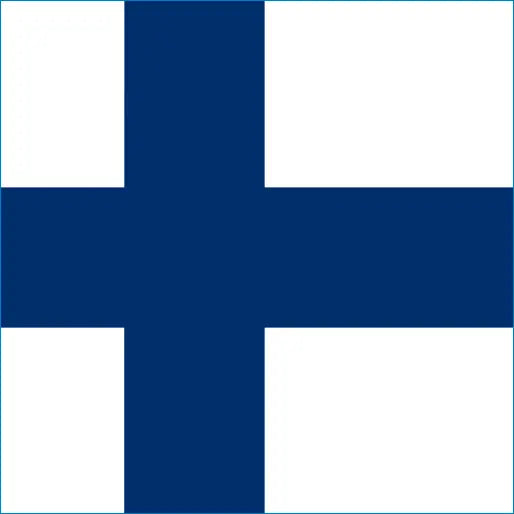 Flag of Finland with blue Nordic cross, perfect for Finland travel eSIM connection
