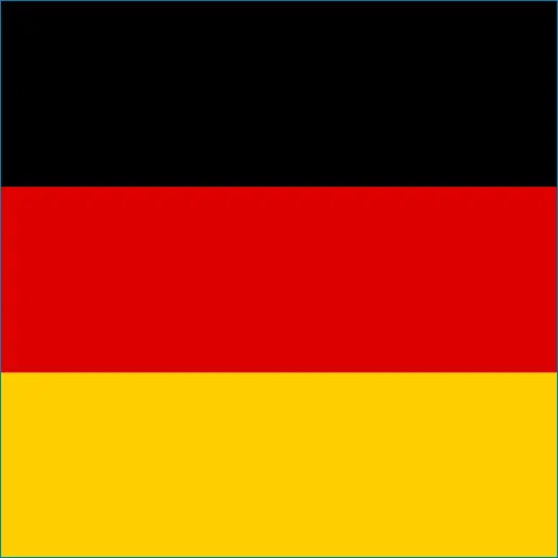 Flag of Germany with black, red, and gold stripes for Germany Travel eSIM connectivity