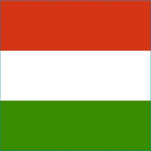 Flag of Hungary with red, white, and green stripes for Hungary Travel eSIM Connectivity