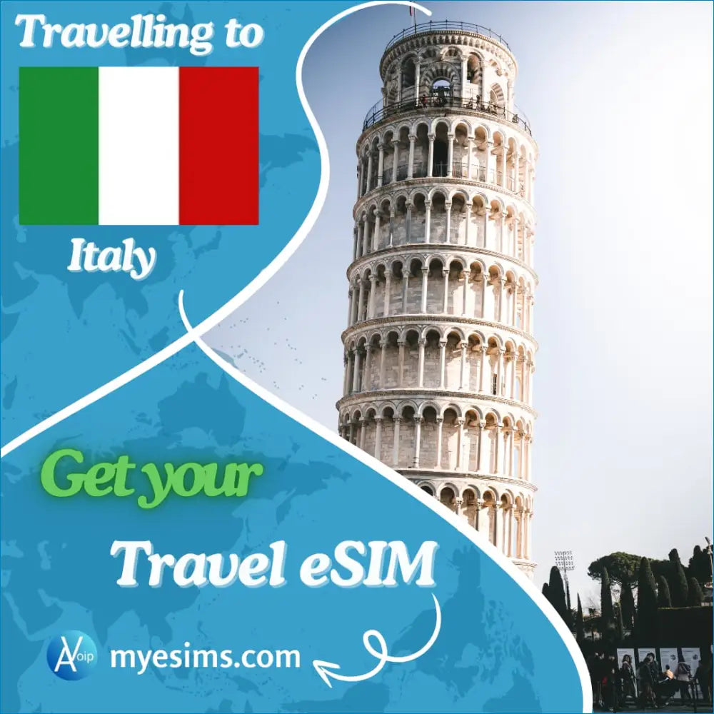 Leaning Tower of Pisa with unique tilt and arches, perfect for Italy Travel eSIM adventures
