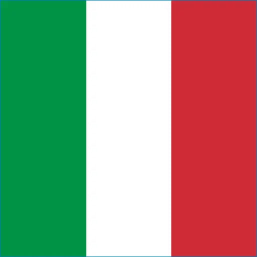 Flag of Italy with green, white, and red stripes for Italy travel eSIM stay connected