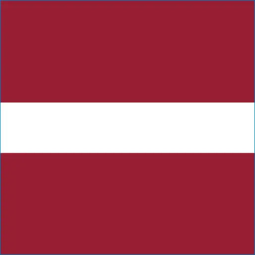 Flag of Latvia with red and white bands for Latvia Travel eSIM connection