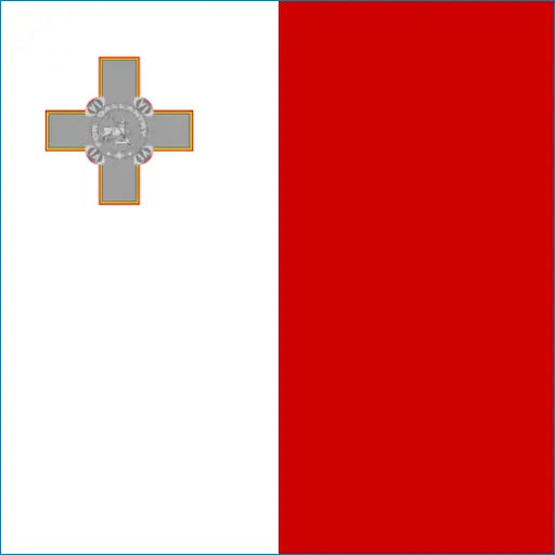 Flag of Malta with red and white design, perfect for Malta travel eSIM connectivity