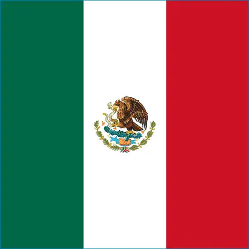 Flag of Mexico with coat of arms for Mexico Travel eSIM for ultimate connectivity
