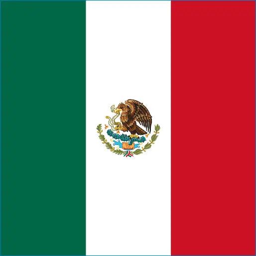 Flag of Mexico with coat of arms for Mexico Travel eSIM for ultimate connectivity