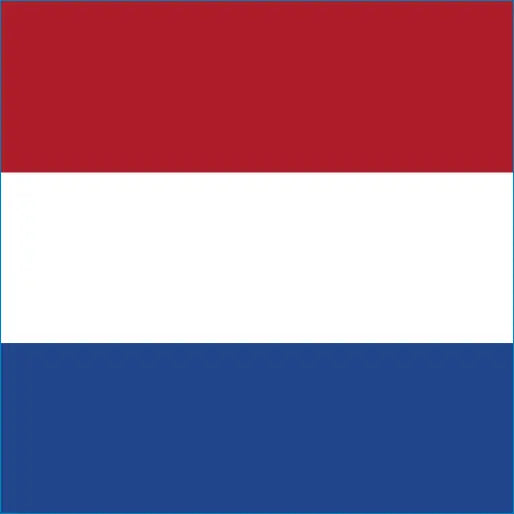 Flag of the Netherlands with red, white, and blue stripes for Netherlands Travel eSIM