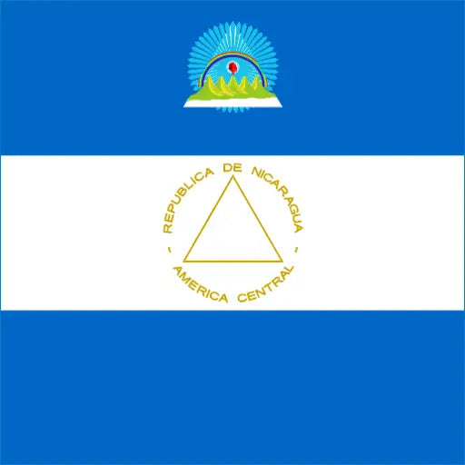 Nicaragua Flag with Blue and White Stripes for Nicaragua Travel eSIM Internet 4G