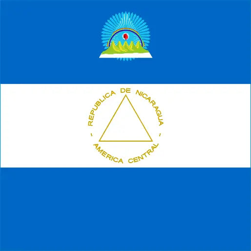 Nicaragua Flag with Blue and White Stripes for Nicaragua Travel eSIM Internet 4G