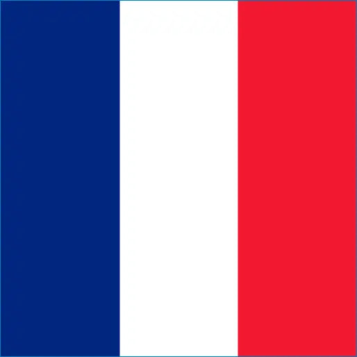 Flag of France with blue, white, and red stripes for Reunion eSIM Travel Data Roaming