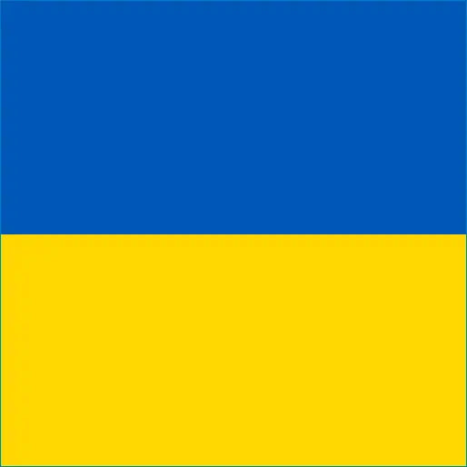 Flag of Ukraine with blue and yellow stripes for Ukraine travel eSIM Internet connection