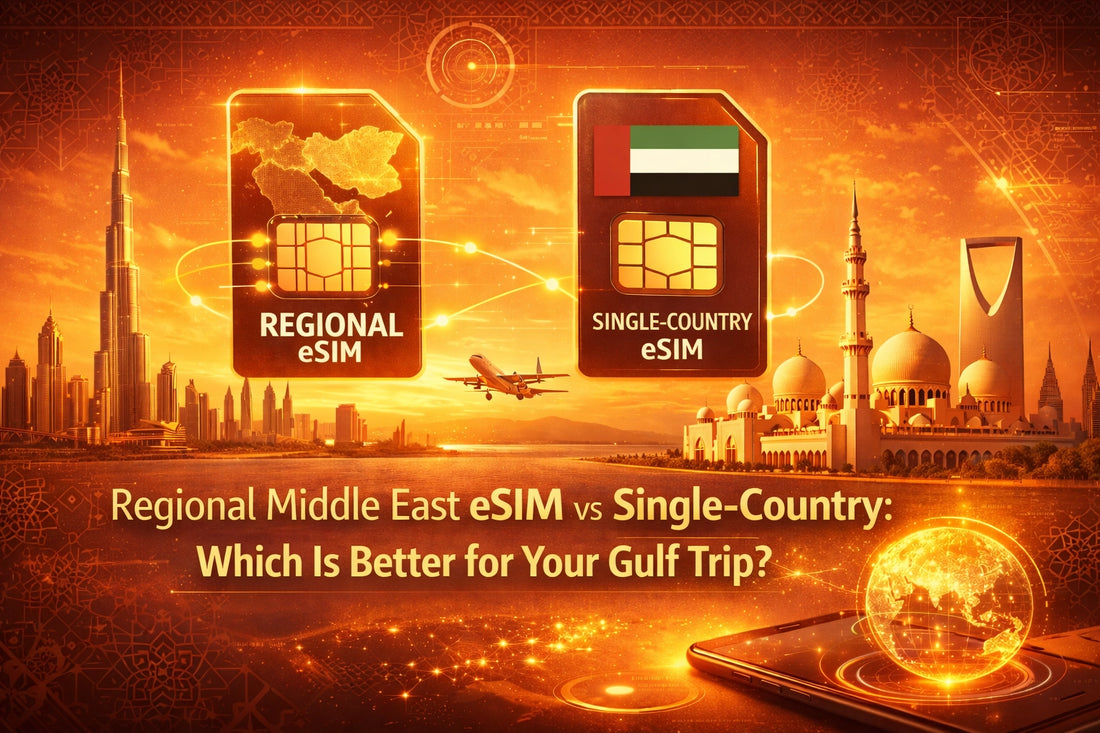 Regional Middle East eSIM vs single-country UAE eSIM comparison